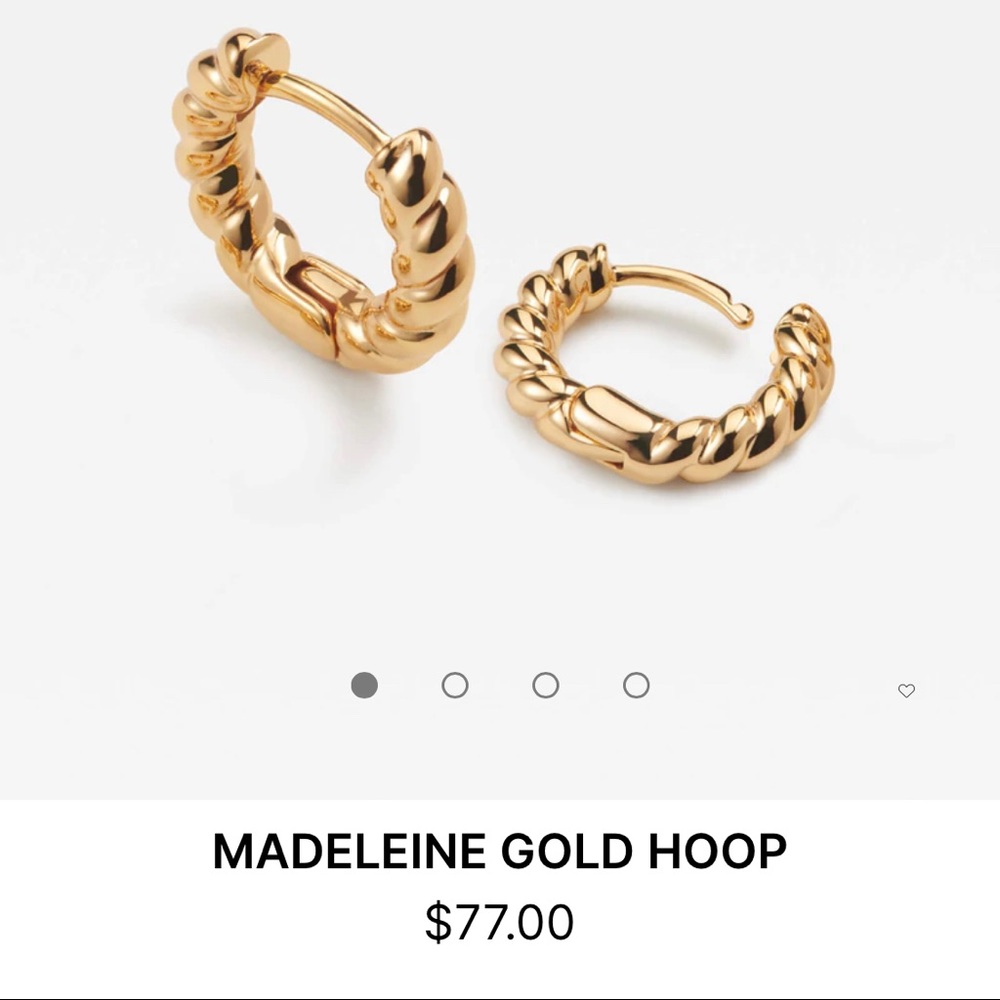 aleyolé Madeleine gold hoop